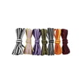 thumbnail image 2 of INSPIRE CHIC Flat Colorful Shoelaces Work Boot Laces Fashion Shoe Laces 2 Pairs Purple-Black 50cm/19.69", 2 of 4