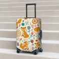thumbnail image 6 of Naloa Whimsical Fox Floral Garden Elastic Suitcase Protector, Travel Suitcase Protector Cover Fits 18-32in Suitcase(No luggage included)-Medium, 6 of 7