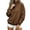 Brown, variant on NominalSnug Womens Half Zip Oversized Sweatshirts Lightfleece Lined Long Sleeve Pullover Tops Fall Fashion Clothes