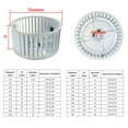 thumbnail image 5 of impeller Centrifugal Vane Motor Blades Fan Impeller shaft aluminum blower fan small blade wheel Multivane, 5 of 5