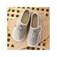 thumbnail image 6 of Gomelly Womens Home Shoes Memory Foam Loafer Slipper Cotton Slippers Non-slip House Shoe Indoor Bedroom Gray 6.5-7, 6 of 7
