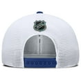 thumbnail image 4 of Men's Fanatics Blue/White Edmonton Oilers Authentic Pro Rink Lockup Adjustable Trucker Hat, 4 of 4