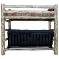 thumbnail image 5 of Montana Collection Twin Bunk Bed over Full Futon Frame w/ Mattress, Ready to Finish, 5 of 5
