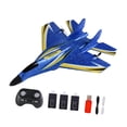 thumbnail image 4 of RC Plane RC Fighter Stabilizer Gyro Stabilizer, resistente, avión de control remoto de juguete para adultos Regalo de cumpleaños para niños para niños Azul tres batería, 4 of 8