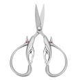thumbnail image 2 of Sewing Scissors, Embroidery Scissors Fully Embossed Design Silver Color Classic Style  For Needlework For Handicraft, 2 of 8