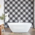thumbnail image 6 of Ambesonne Tartan Peel & Stick Wallpaper for Home, Checkered Stripes Classic, 13"x72", Black White, 6 of 6