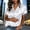 White, variant on Silk Button Down Shirts for Women Satin Short Sleeve V Neck Work Office Tunic Tops Solid Color Casual Blouse Tops with Pocket,XXL,White