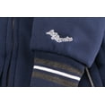 thumbnail image 5 of Men's Athletic Los Angeles Varsity Sherpa Fleece Lined LA Zip Up Hoodie Jacket (Navy, 3XL), 5 of 7