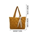 thumbnail image 3 of YiJuHui Quilted Down Shoulder Bag for Women, Large Capacity Tote Bag, Lightweight Nylon Work Purse, Commuter Laptop Bag, Casual Everyday Shoulder Bag with Zipper Pocket, 3 of 6