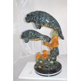 thumbnail image 3 of Nifao Manatees swimming - large Bronze Statue - Size: 18"L x 28"W x 38"H., 3 of 12