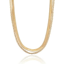 Women's Gold Chain Necklace Set, 3 Pieces