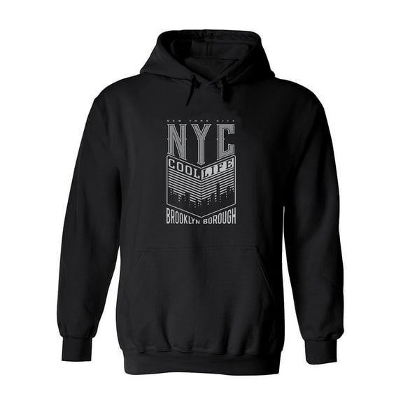 New York Cool Life Hoodie Men -Image by Shutterstock, Male Large