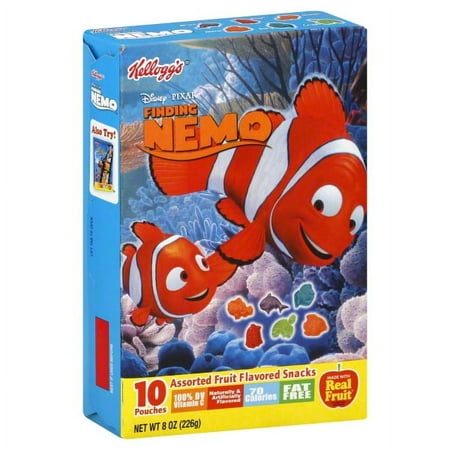 Kellogg's Disney Pixar Dory Assorted Fruit Flavored Snacks Pouches, 8 Oz., 10 Count