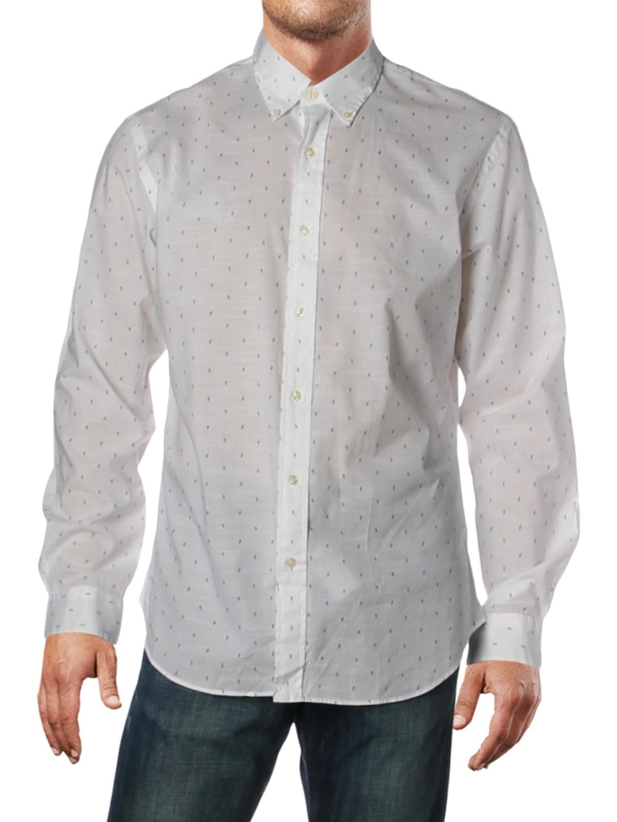 walmart mens white button down