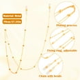 thumbnail image 3 of Thinsony 3piece Rustproof Glasses Chain For Women Adjustable Knots Stable Fixture Easy Installation Fashion, 3 of 6