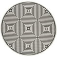 thumbnail image 6 of SAFAVIEH Beach House Arthur Geometric Indoor/Outdoor Area Rug, Light Grey/Charcoal, 4' x 6', 6 of 11