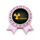 thumbnail image 1 of Logo sustancias radiactivas advertencia Insignia broche Medalla rosa premiada, 1 of 3