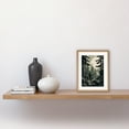 thumbnail image 2 of Pine Tree Forest Sunrise Landscape Illustration Artwork Framed Wall Art Print 9X7 Inch, 2 of 5
