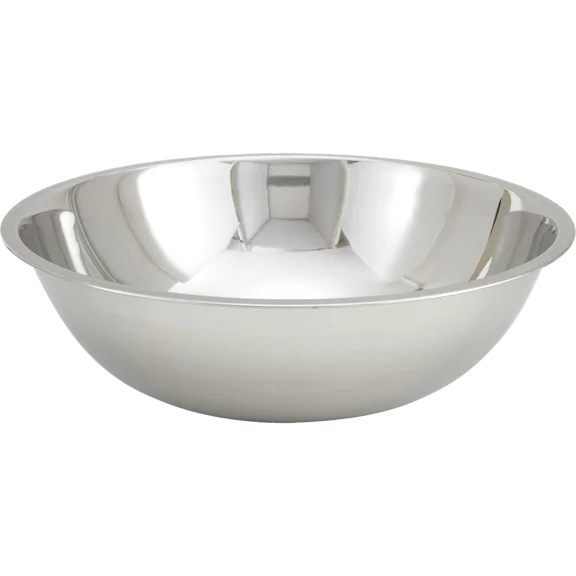 Winco 13 Quart Mixing Bowl, Standard Weight, Stainless Steel 6Ct