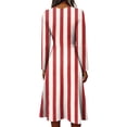 thumbnail image 4 of Womens Fall Spring Long Sleeve Midi Dress Long Sleeve V Neck Wrap Crossover Wedding Dresses Elegant Formal Floral a Line Dress, 4 of 5