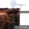 thumbnail image 5 of Ocean Window Curtains Valances Tropical Beach Wooden Bridge Sea Scenic Summer Seaside Coastal Rod Pocket Window Valance for Living Room Bedroom Kitchen 54 by 18 in, 1 Panel, 5 of 6