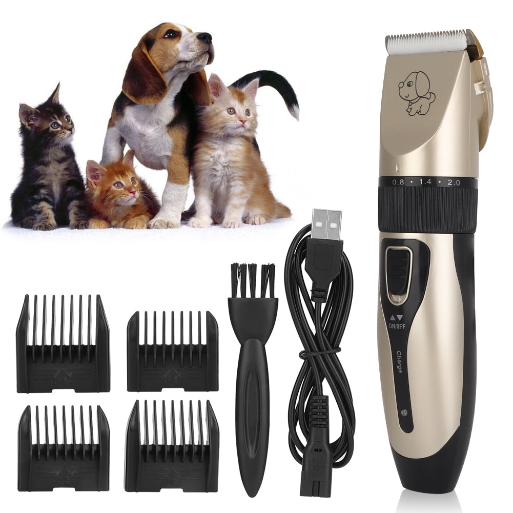 WALFRONT Electric Animal Pet Dog Cat Hair Trimmer Shaver Razor Grooming