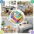thumbnail image 4 of Colorful Tie Dye Pattern Square Tablecloth,Waterproof Square Table Cover,Wipeable Spillproof Washable Table Cover for Home Kitchen Party Decor 42"X42"(107x107cm), 4 of 6