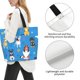 thumbnail image 3 of Balery Cute Dogs Bolsa Tote Estilo Estético con Cremalleras, Bolsa de Hombro, Bolsa de Compras Grande y Plegable, 3 of 8