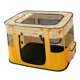 thumbnail image 4 of Cómoda casa para gatos Malla de ventilación Ventanas Juguetes para gatos Nido Casa Cachorro Perrera Sofá Cama para gatos Tienda para gatos Interior al Amarillo Gloria Cama para gatos, 4 of 9
