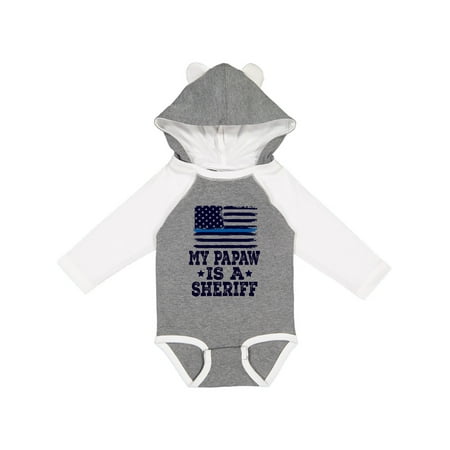 

Inktastic Papaw Sheriff Law Enforcement Gift Baby Boy or Baby Girl Long Sleeve Bodysuit