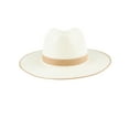 thumbnail image 2 of Jessica Simpson Women's Wide Brim Straw Fedora Beach Hat, 2 of 6