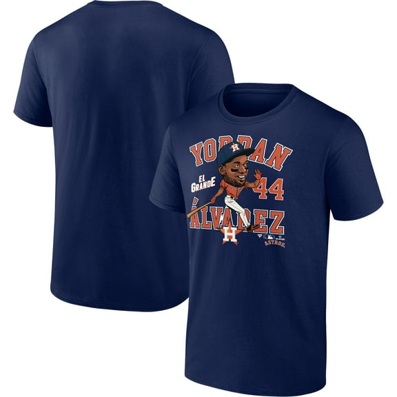 Men's Yordan Alvarez Navy Houston Astros Caricature T-Shirt