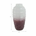 thumbnail image 3 of Modern Textured Glass Vase - Ombre Home Decor Accent for Living Room, Bedroom & Office - 16" Pink, 3 of 10