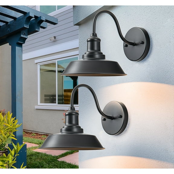 Outdoor Gooseneck barn light for patio,porch,garage