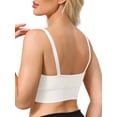 thumbnail image 3 of INSPIRE CHIC Nursing Bras for Women Wireless Push Up V Neck Maternity Bralettes Full Coverage Breastfeeding Bra with Adjustable Straps XL White, 3 of 4