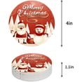 thumbnail image 1 of FMSHPON Merry Christmas and Happy New Year Set of 6 Round Coaster for Drinks, Absorbent Ceramic Stone Coasters Cup Mat with Cork Base for Home Kitchen Room Coffee Table Bar Decor, 1 of 5