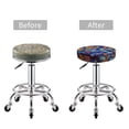 thumbnail image 5 of Round Bar Stool Seat Covers, Colorful Fall Leaves Elastic Round Chair Cover Stool Seat Slipcover Bar Stool Cushions Round Pad for 12-14 inch, 5 of 7