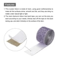 thumbnail image 4 of Unique Bargains 2 Roll 1 Yard 13.5/27mm Self Adhesive Crystal Rhinestone Ribbon for Crafts Project, Purple, 4 of 5