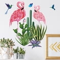 thumbnail image 2 of Adhesivos de pared de PVC con forma de flamenco y cactus, 30 x 90 cm, genéricos, 2 of 3