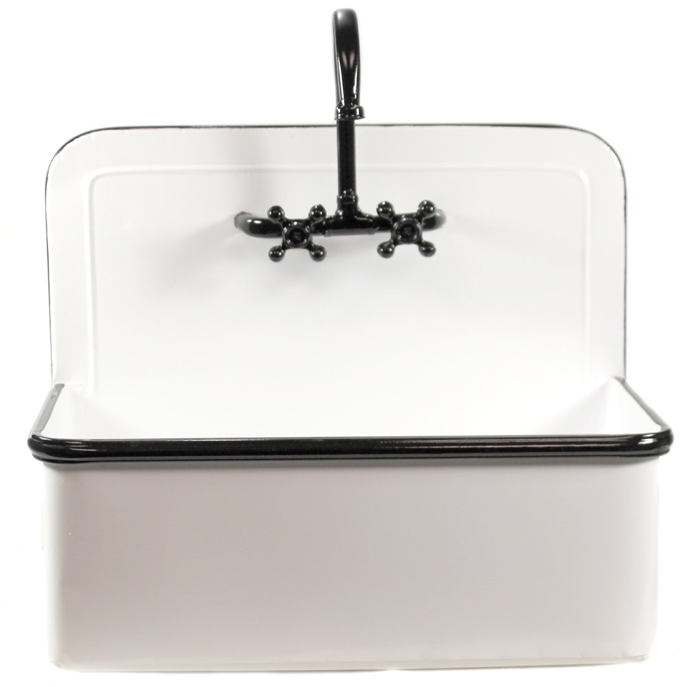 Home & Garden ENAMELED SINK PLANTER LG Metal Garden Decor 168661L