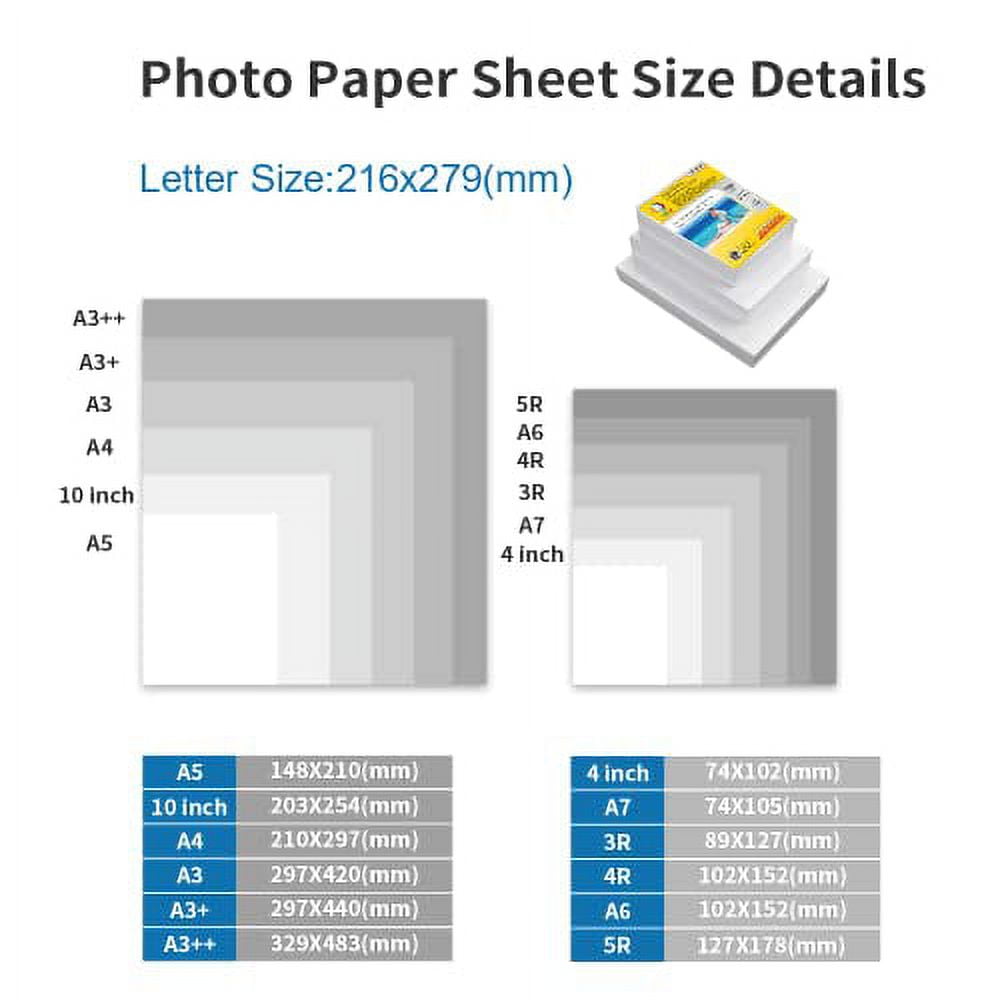 rumaページ MR.R High Quality Inkjet Printer Paper, Single Side Glossy