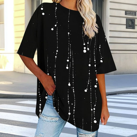 Otvok Sports T-shirt Women's Oversized V-neck Short Sleeve Summer Base Shirt Trendy Loose Workout Tee