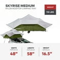 thumbnail image 3 of Yakima SkyRise Medium Rooftop Camping Tent for 3 People with Ladder, Green, 3 of 11