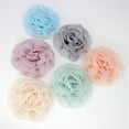 thumbnail image 6 of 3.3in Dainty Rose Brooch for Women Floral Corsage Elegant Wedding Boutonniere Bridal Party Lapel Pins Camellia Fabric Flower for Dance Ceremony Dress Suit Clothes Accessory Classic Jewelry, 6 of 6