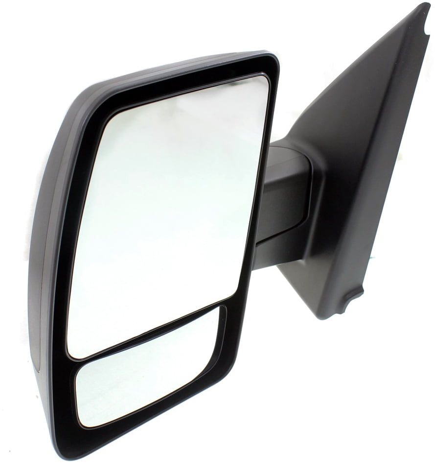 Mirror Compatible With 2012-2018 Nissan NV1500 Left Driver Side w/ Blind Spot Corner Glass Textured Black Kool-Vue