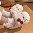 thumbnail image 2 of Miniso Sanrio Lindas pantuflas de algodón Hello Kitty engrosadas para mujer, pantuflas de algodón antideslizantes para dormitorio en casa para otoño e invierno, 2 of 4