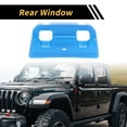 thumbnail image 3 of Unique Bargains 1 Pc Rear Window Switch Panel Trim Cover for Jeep Wrangler JL JLU 18-24 Rear Window Switch Control Panel Cover Trim Decoration ABS Light Blue, 3 of 6
