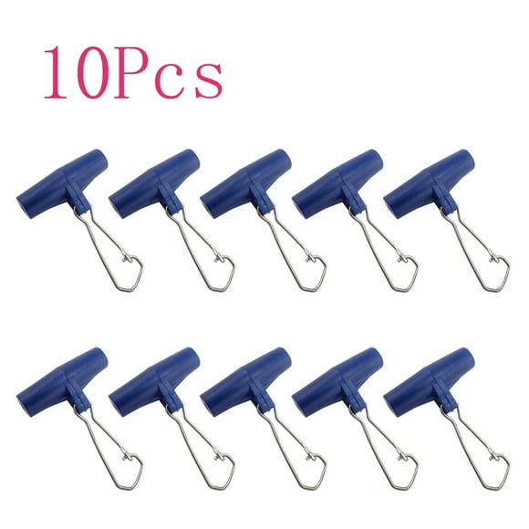 Cheers.US 10 Pcs Portable Fishing Line Sinker Slides Slider Hook Snap Accessory Tool Fishing Accessories for Braid Line