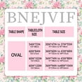 thumbnail image 5 of Pink Oval Tablecloth, Floral Oval Tablecloth, Pink Flowers Print Table Cloth, Spring Summer Waterproof Wrinkle Free Tablecloth for Oval Tables 60 X 120 Inch, 5 of 5
