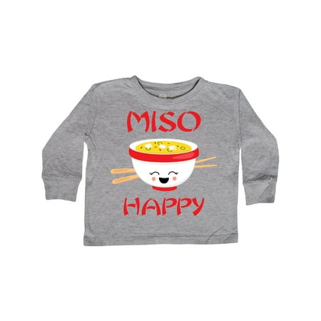 

Inktastic Kawaii Miso Happy Gift Toddler Boy or Toddler Girl Long Sleeve T-Shirt